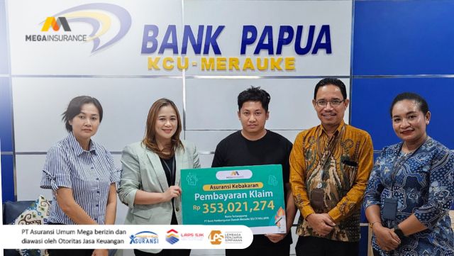 Perkuat Perlindungan Nasabah, Mega Insurance Bayarkan Klaim Kebakaran Pertama di Papua