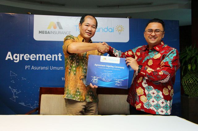 Penandatangan MOU PT. Asuransi Umum Mega dan PT Toko  Pandai Nusantara Untuk Melindungi Aset Nasabah